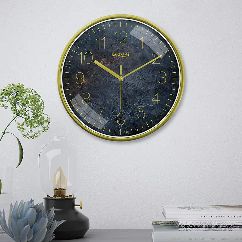 Stone Luxe Plastic Analog Wall Clock media 1