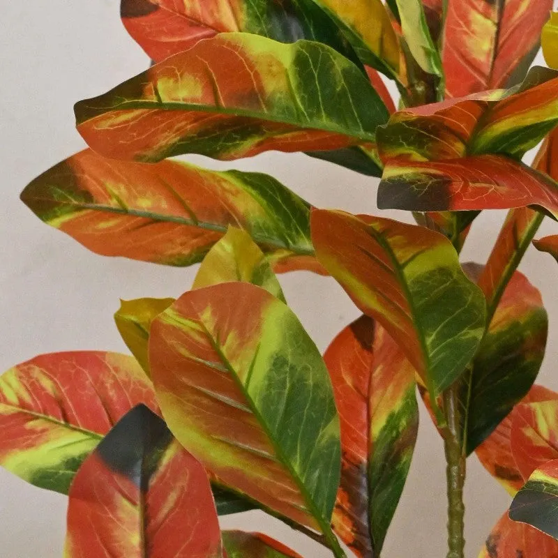 Arelon Autumn Leaf Artificial Plant With Black Plastic Pot - 110 cm (3.6 ft) media 6