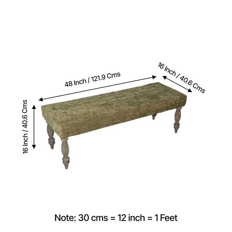 Bavon Sheesham Wooden Bench - Green media 9
