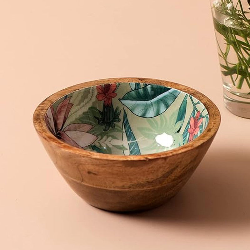 Dineza Mango Wood Round Serving Bowls