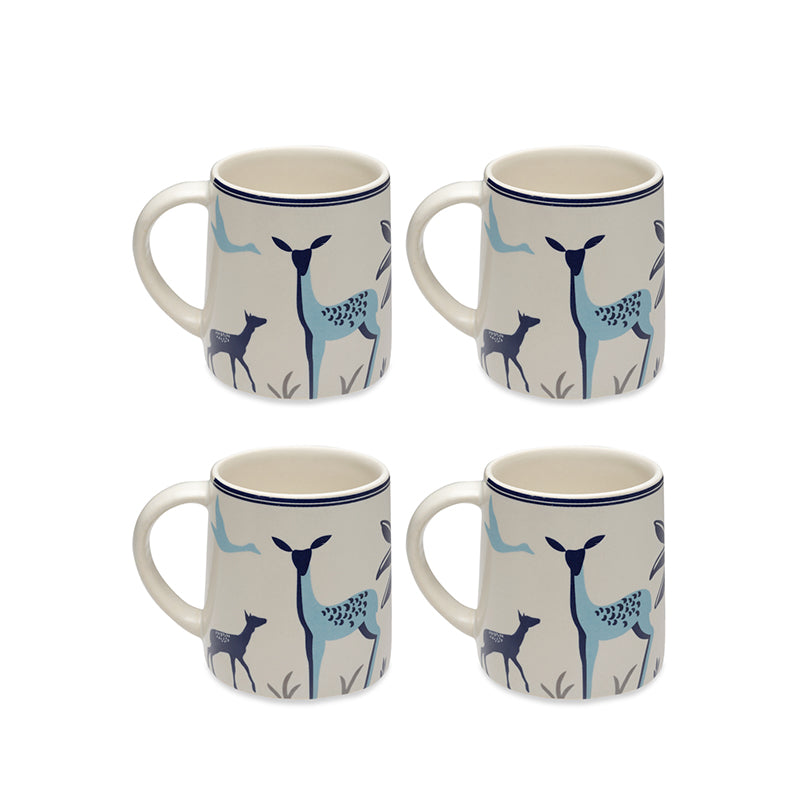 Set Stoneware Coffee Mug (300 mL Each) - Set of Four media 4