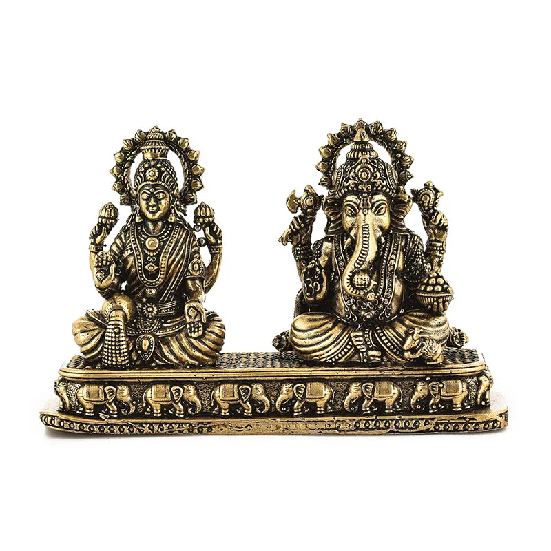 Divine Lakshmi-Vinayaka I Brass Idol media 3
