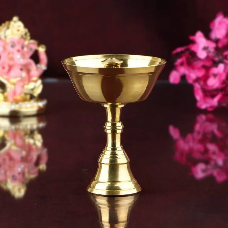 Norbu Tibetan Brass Lamp media 1