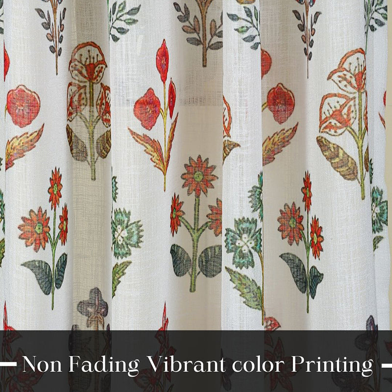 Vaire Linen Texture Sheer Curtain - Set Of Two media 7
