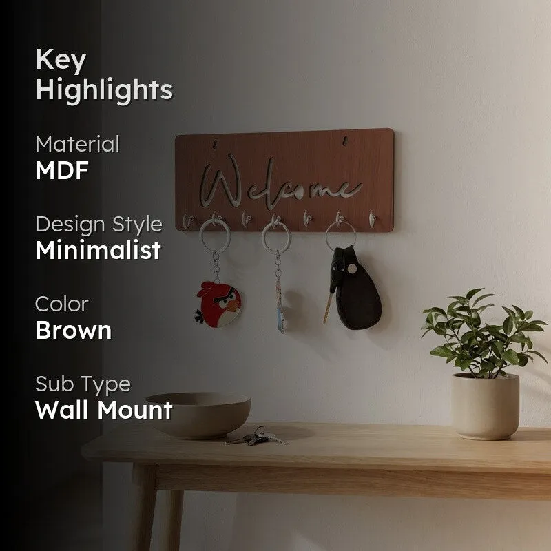 WelcomeNest MDF Hooks & Key Holders media 2