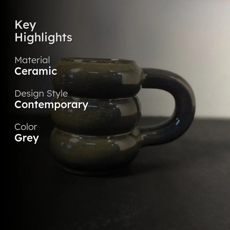 Bubbly Ceramic Coffee Mug (400 mL) media 2