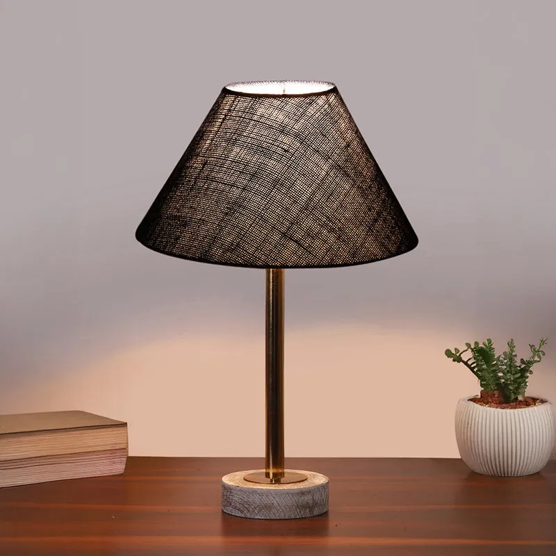 Sienna II Rodin Wooden Table Lamp - Blue,Gold,White media 2