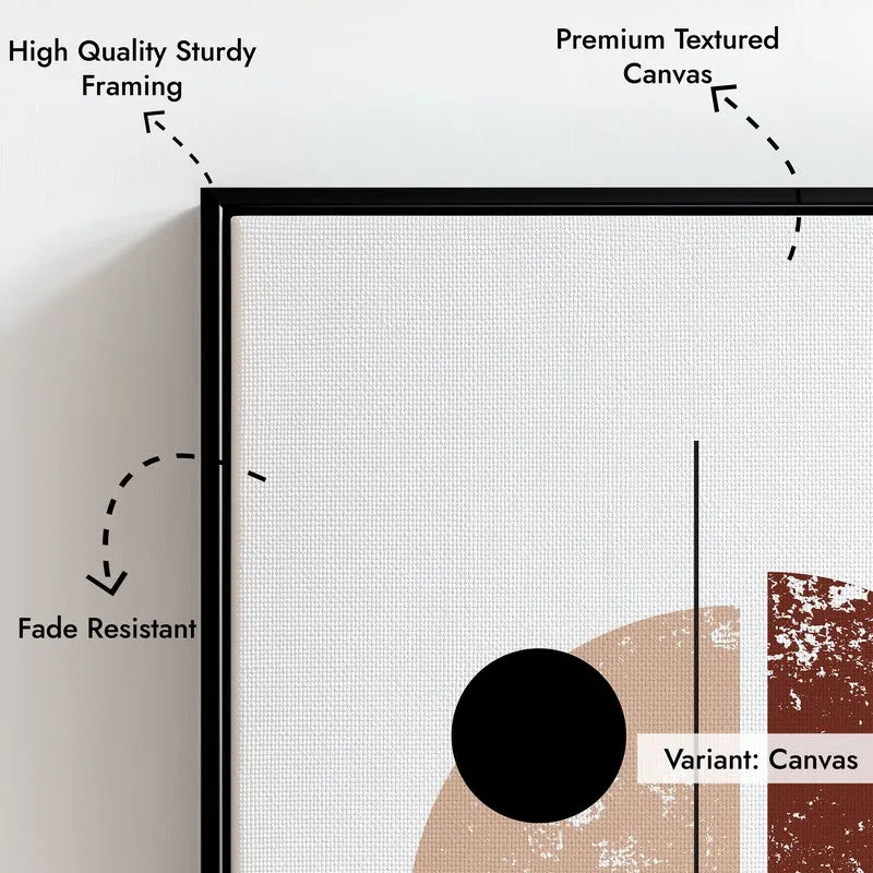 Tectonic Shift Canvas Wall Painting With Black Frame media 9