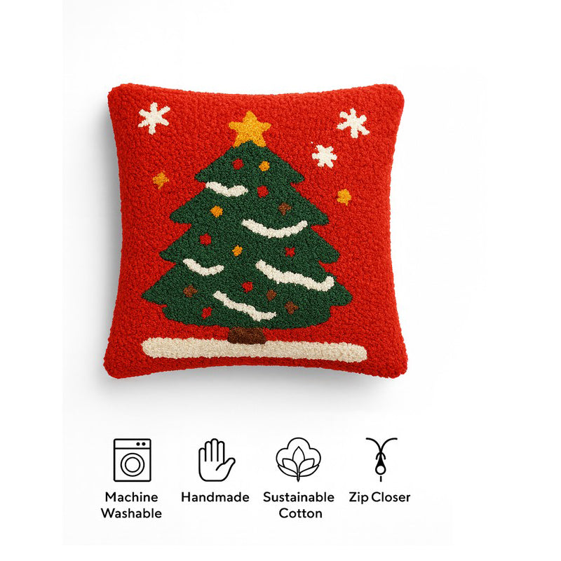 Frosted Pine Ruby Christmas Cushion Cover media 6