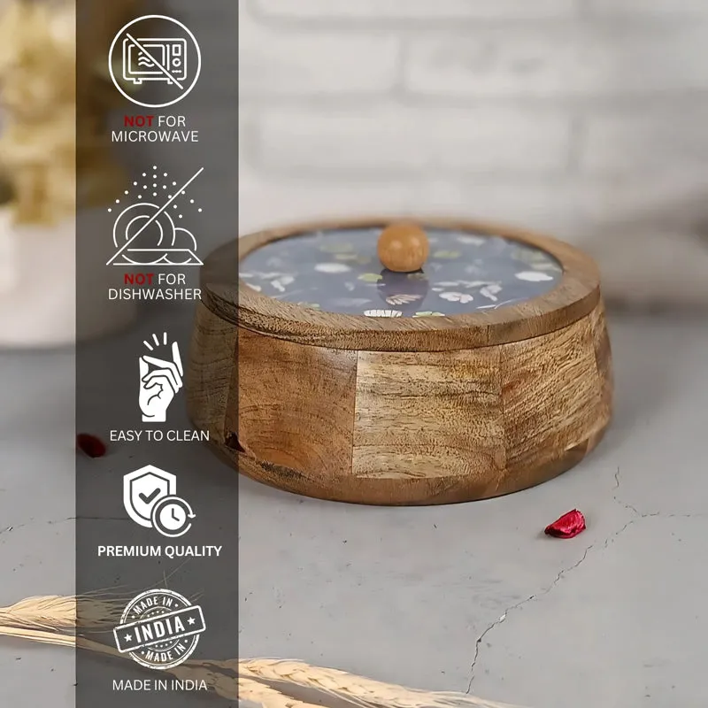 Rasva II Wood Roti Box - Blue media 5