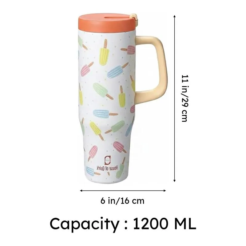 Popsicle Print Stainless Steel Tumbler - 1200 ML media 10