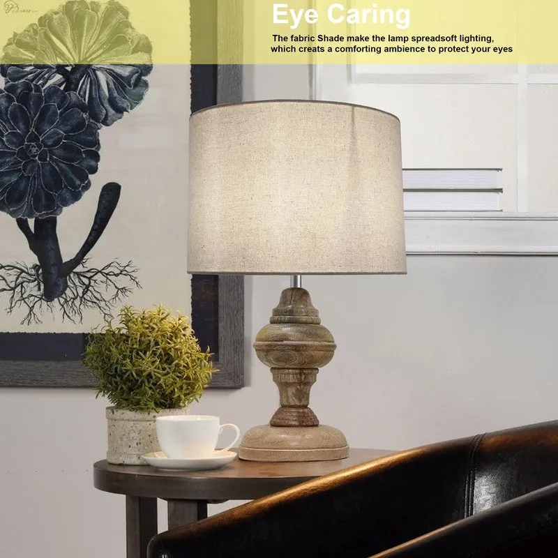MonoAura Wooden Table Lamp - White media 6