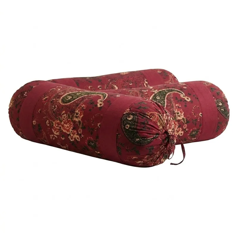 Swayam Maroon Maestro Bolster Cover -Set Of Two media 5