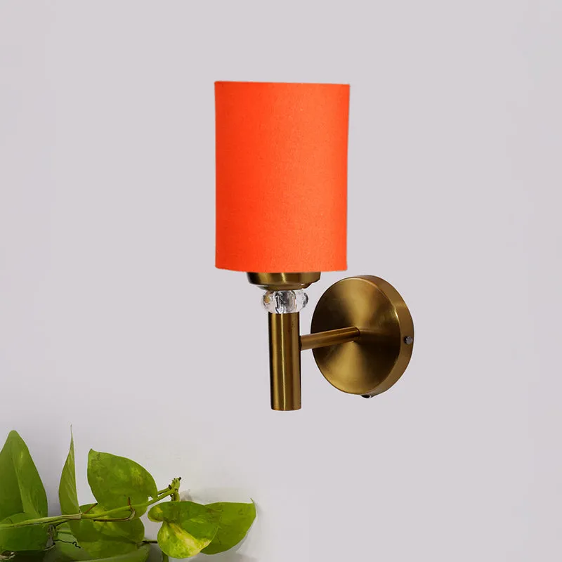 Sienna Steel & Cotton Wall Lamp - Orange media 3