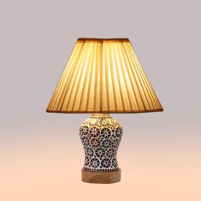 Astrona Pleatra Wooden Table Lamp - Multicolor media 6