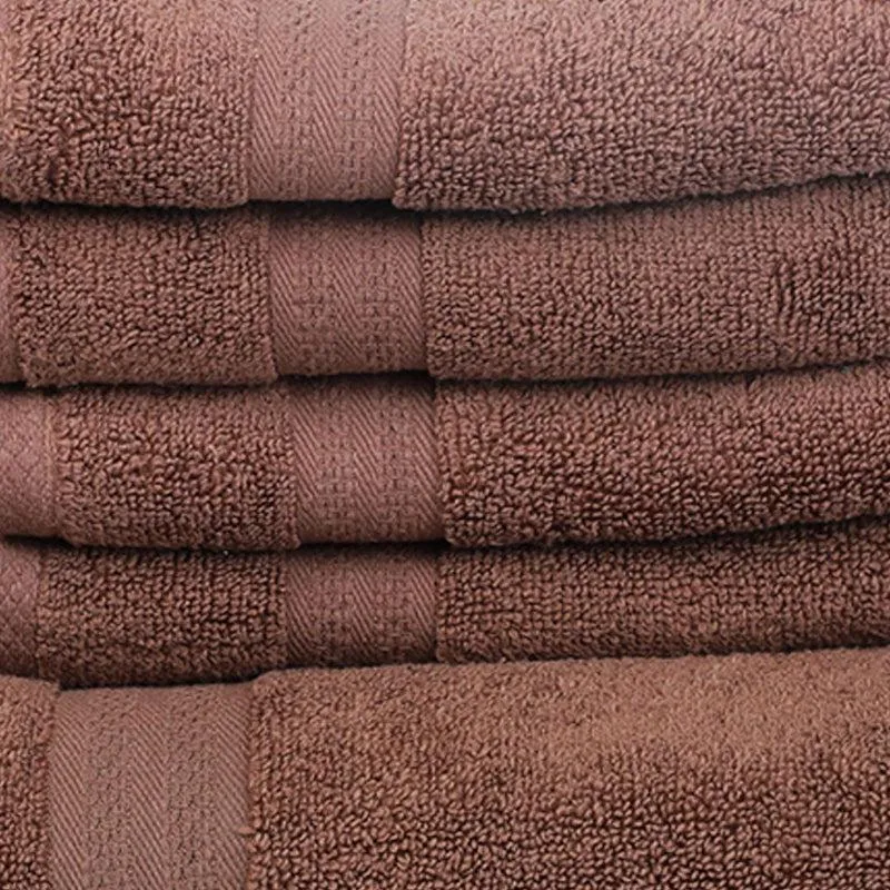 Misora Hand & Face Towel Combo (Brown) - Six Piece Set media 3