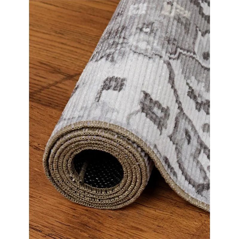 Qamra Ethnic Carpet - Ash media 7
