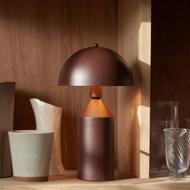 Fig Living Cone Pagen Metal Table Lamp - Brown media 7
