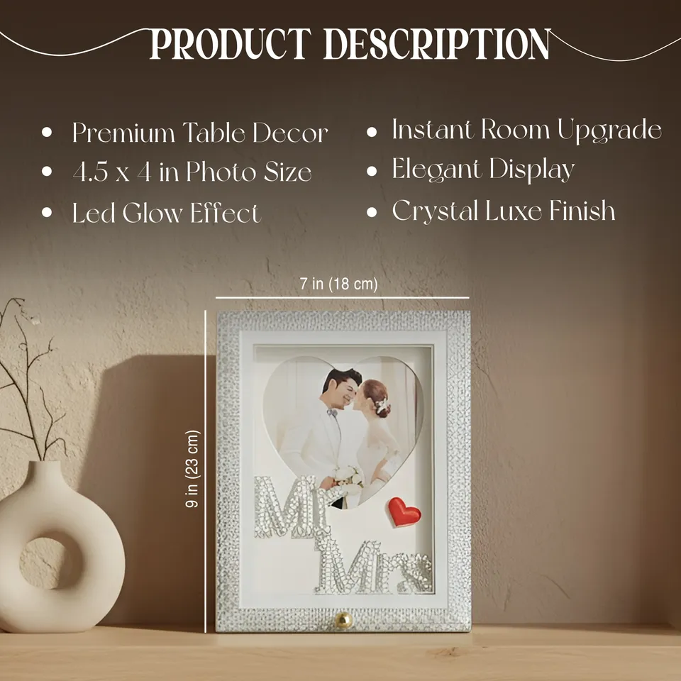 LinearLux Glowing Plastic Photo Frame media 4