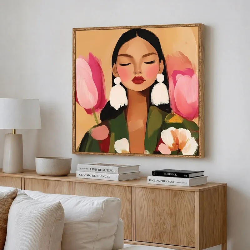 Nature Echo Canvas Wall Art With Frame media 4