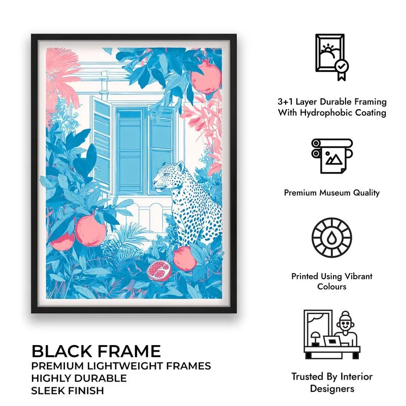 Safari Mood Canvas Wall Painting - Black Frame media 9