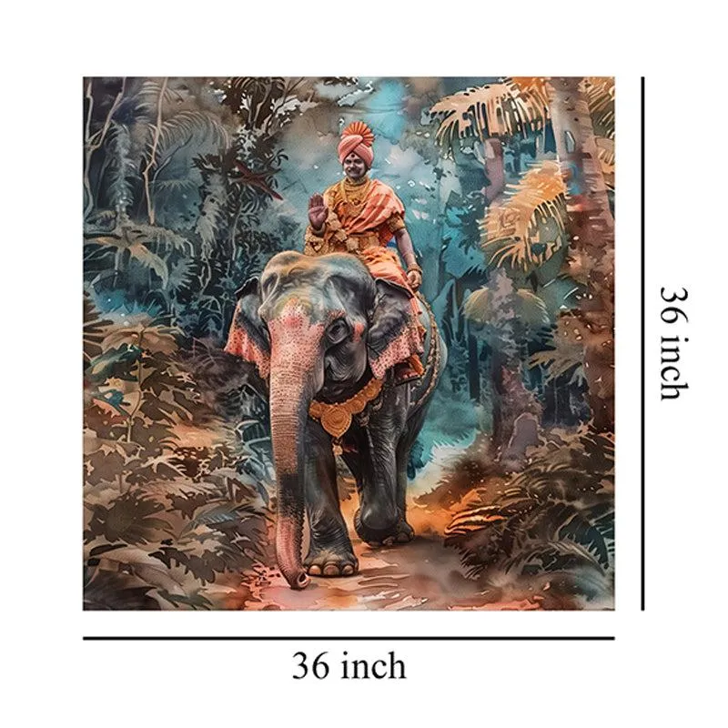 Majestic Jungle Ride Wall Painting media 7