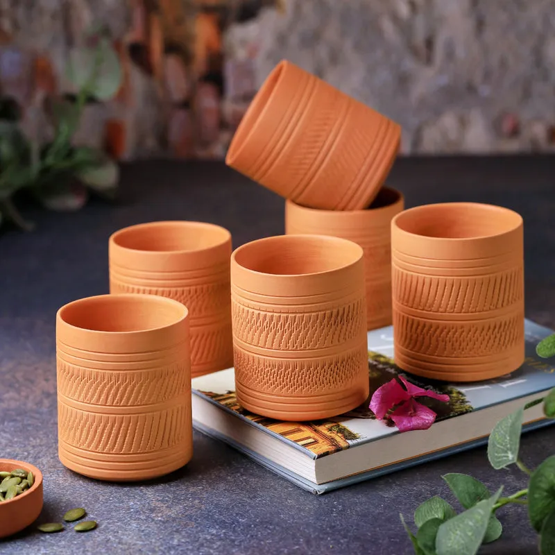 Mitti Terracotta Glass (250 mL) - Set Of Six media 4