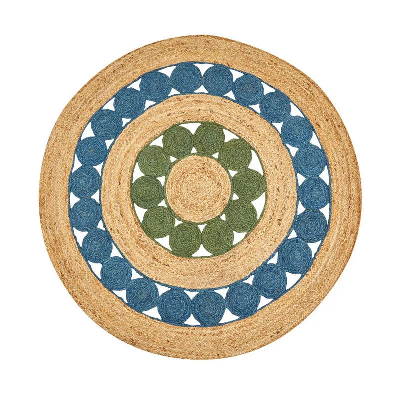Knot Loop Braided Jute Area Rug media 1