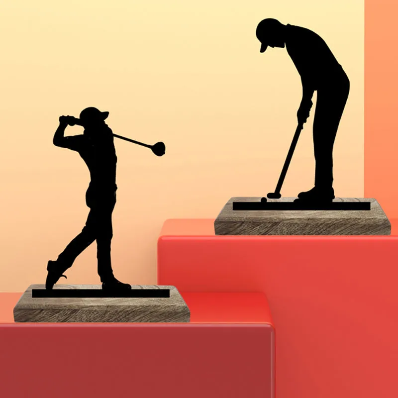 Golfing Duo Showpiece - Set Of Two media 3