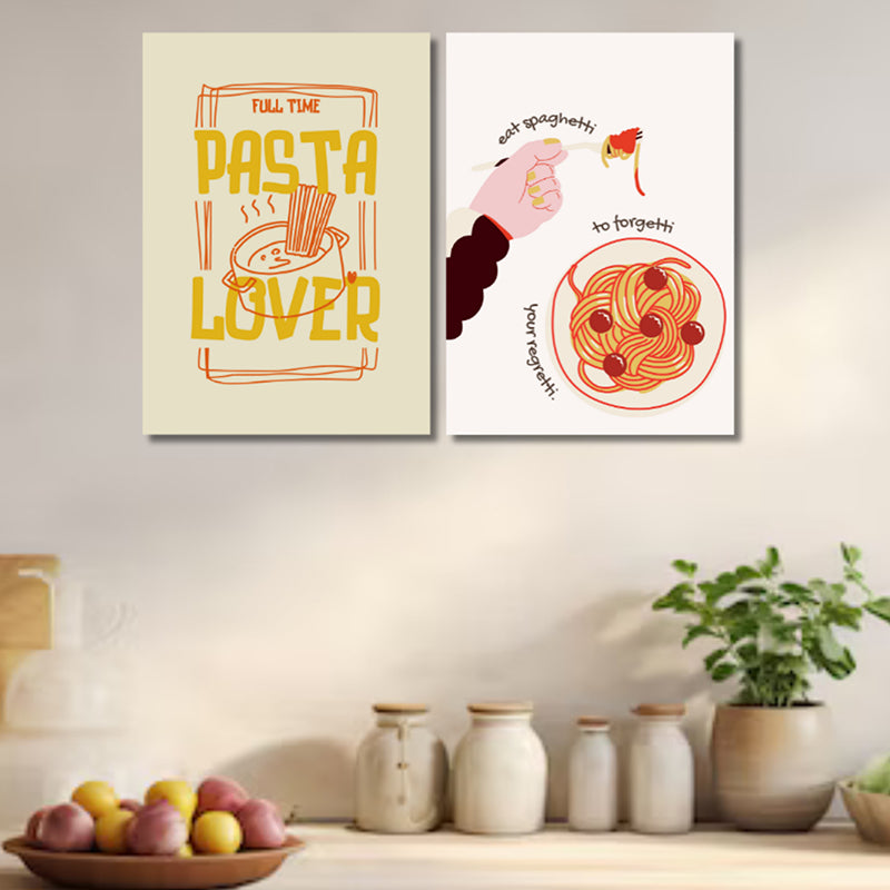 Pasta Passion Wall Art - Set Of Two