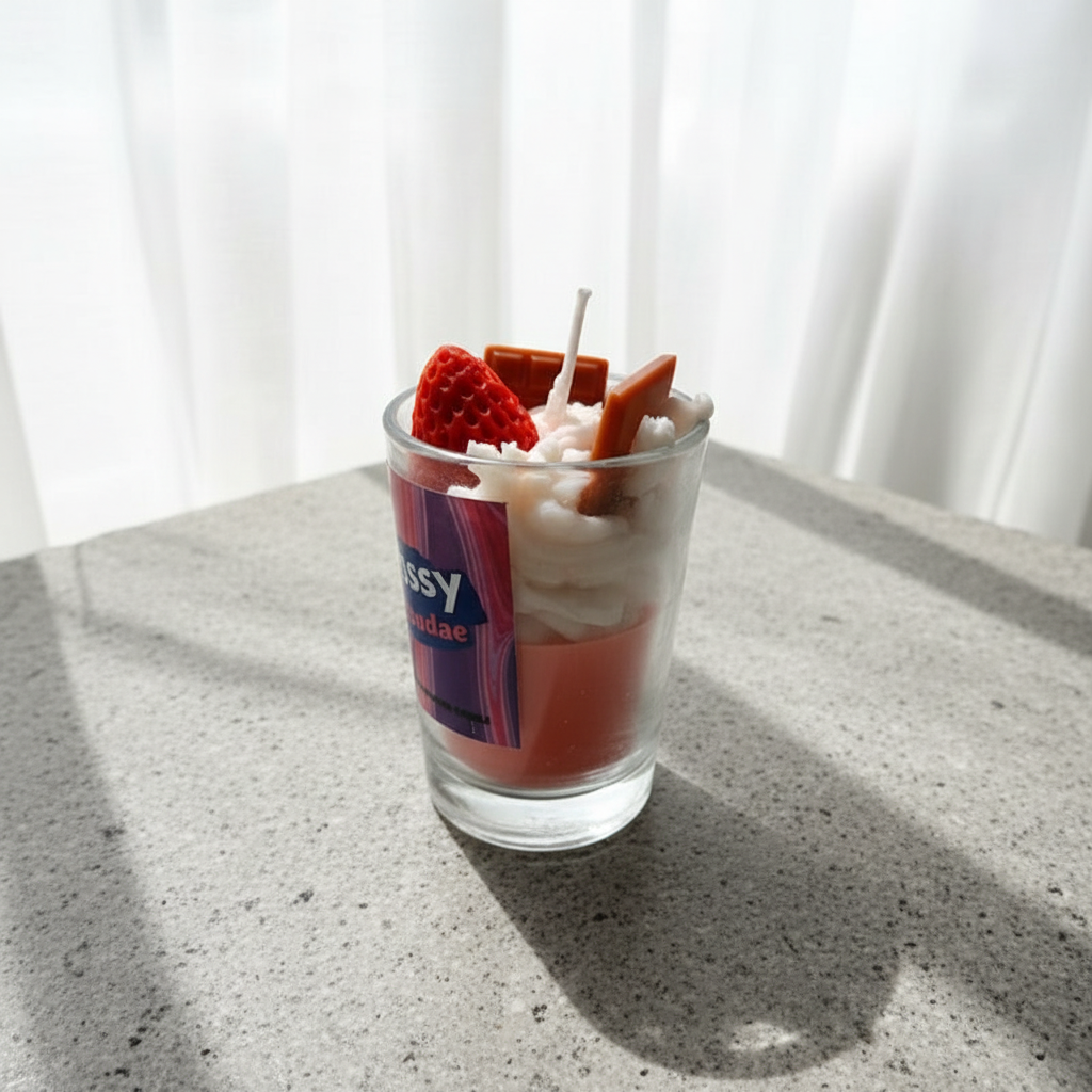 Berry Dreams Strawberry & Chocolate Scented Soy Wax Candle