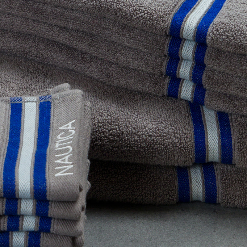 Nautica Dove Dual Cotton Towel Set (Grey) - Set Of Fourteen media 5