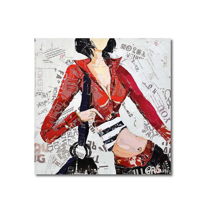 Fashion Street Canvas Wall Painting media 4