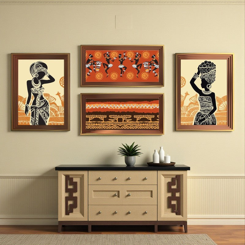 Tribal Trysta Wall Art - Set of Four media 3