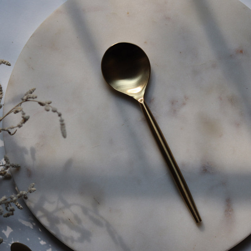Manora Gold Dinner Spoon - Set Of two
