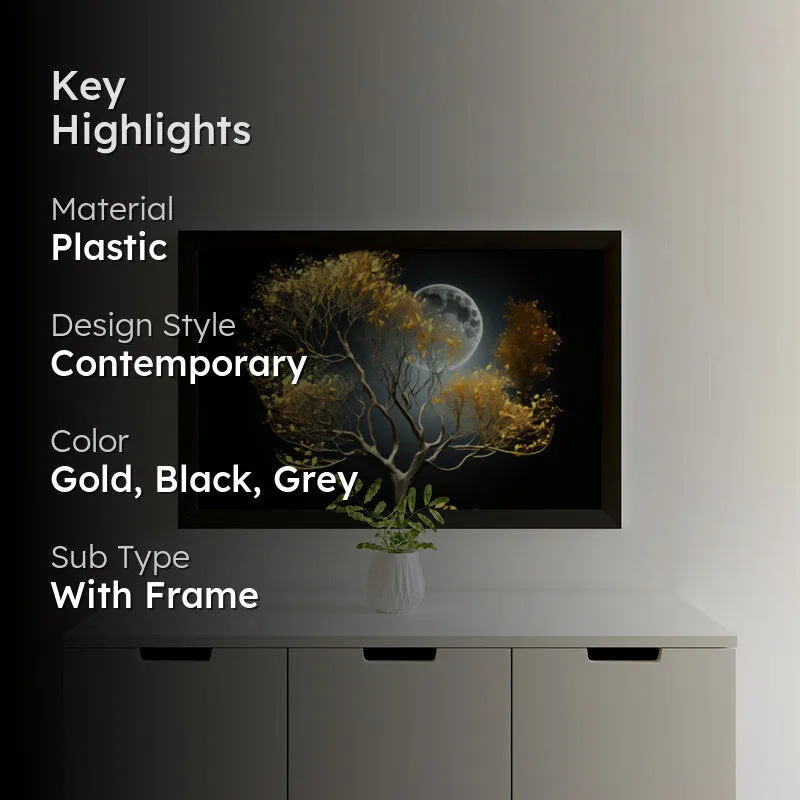 Luna Golden Radiance Wall Painting media 2