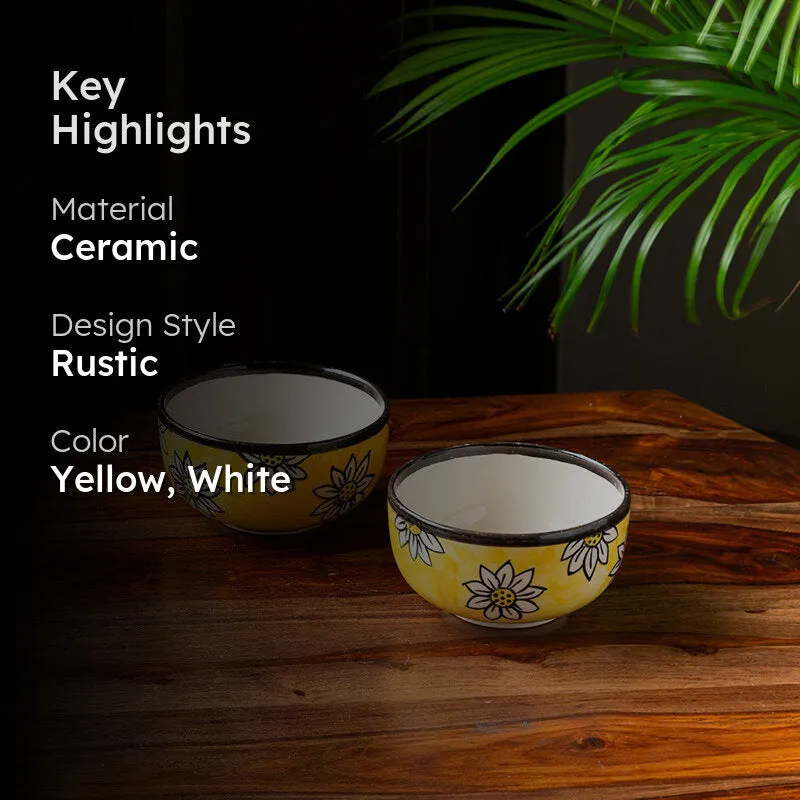 Vidari Ceramic Serving Bowl (400 mL) - Set Of Two media 2