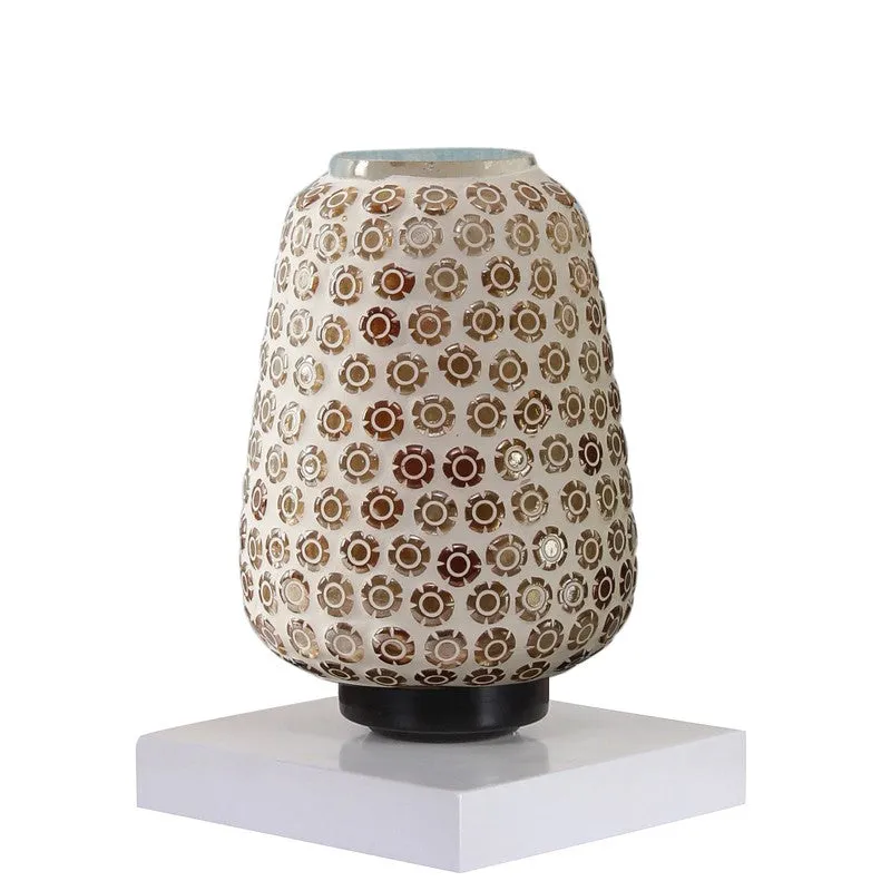 Prismyre Glass Table Lamp With Wooden Base - Multicolor media 6