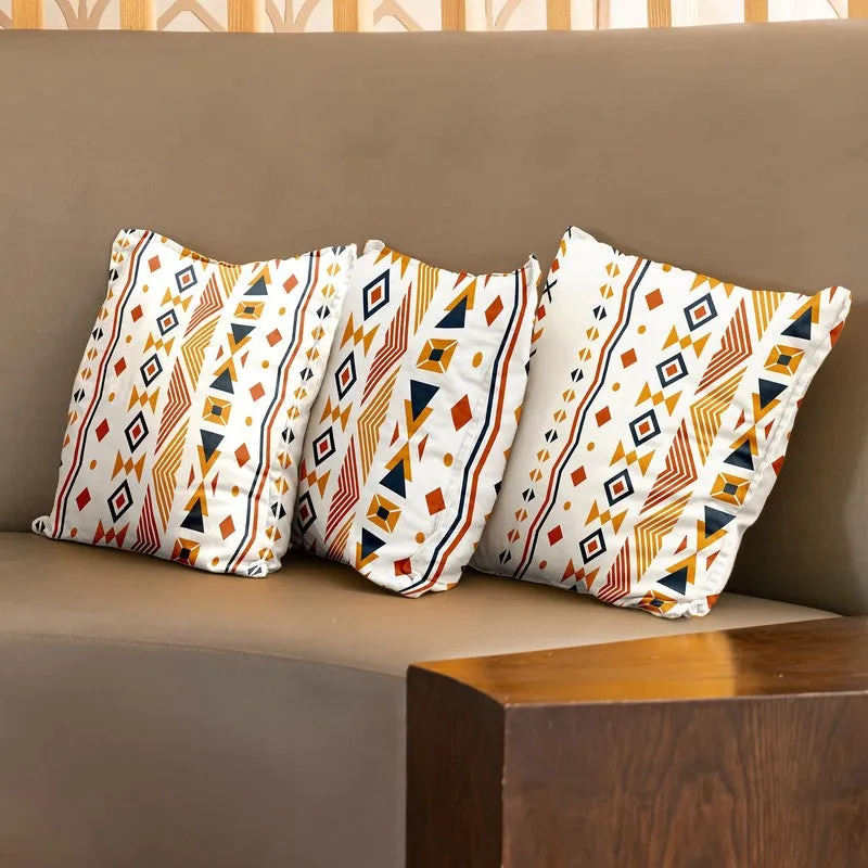 Urban Space Bohemian Tribal Multicolor Cotton Cushion Covers - Set Of Three media 3