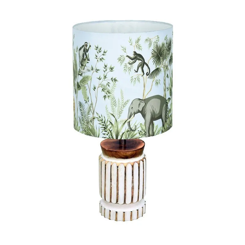 ZenRest Bedside Wooden Table Lamp - Multicolor media 4