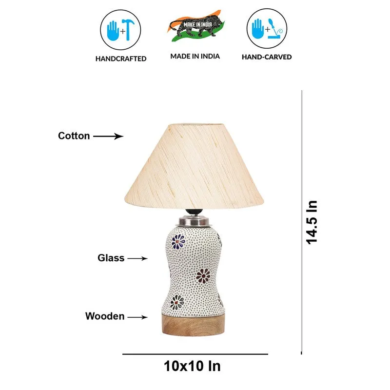 Solarae Wooden Table Lamp - Multicolor media 9