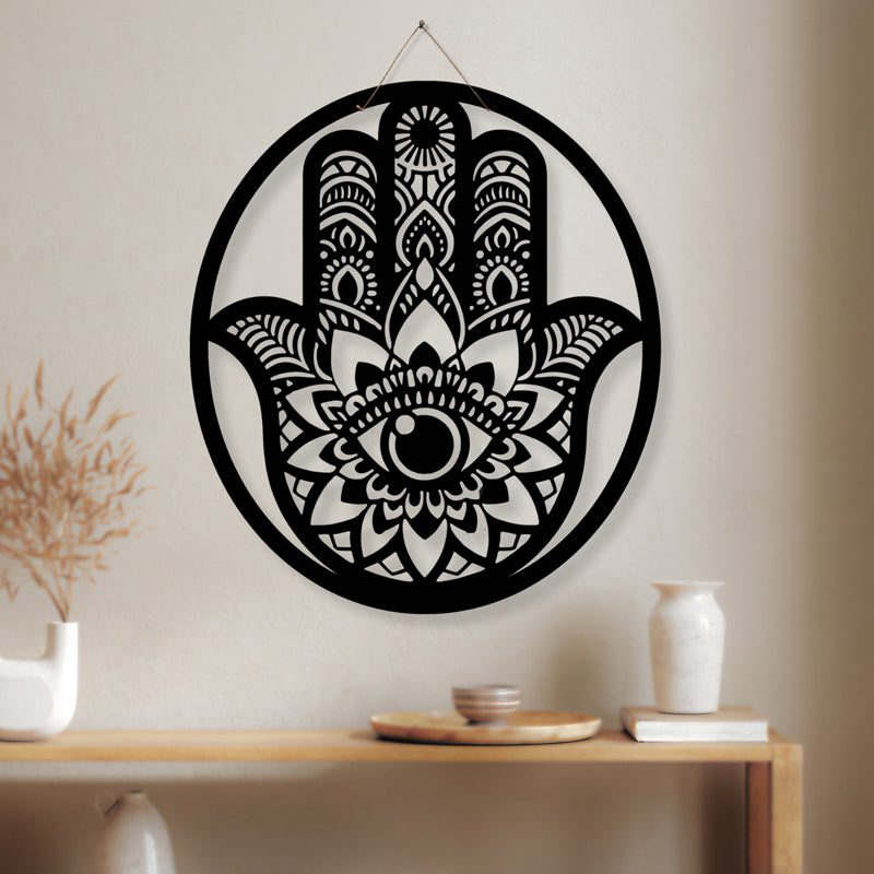 Hamsa Hasta II Iron Wall Accent