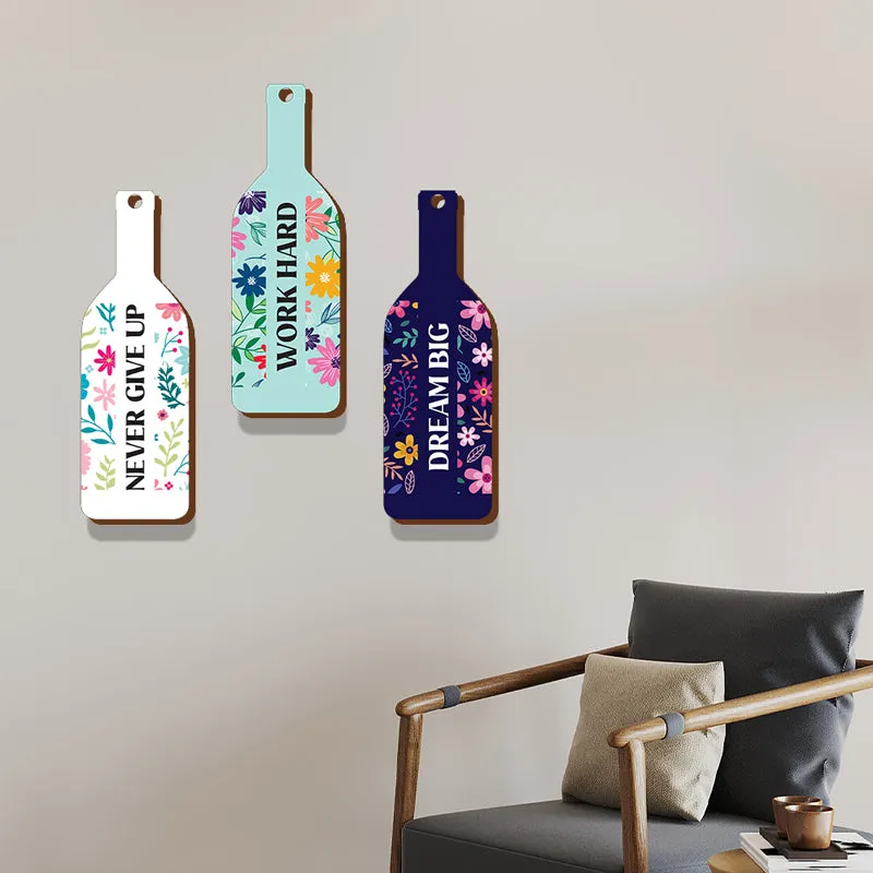 The Aspire Trio Wood MDF Wall Hanging - Set Of Three media 3