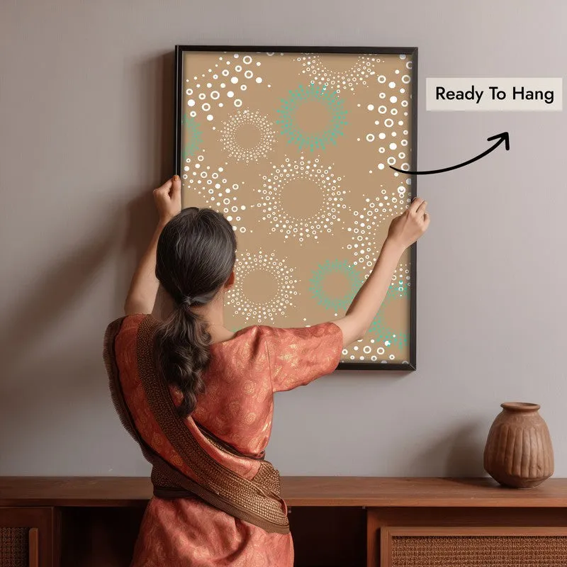 Stellar Echoes Canvas Wall Painting With Black Frame media 10