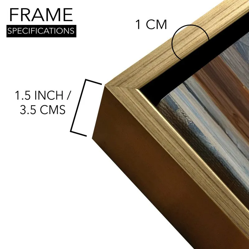 Fireside Canvas Wall Painting With Frame media 6