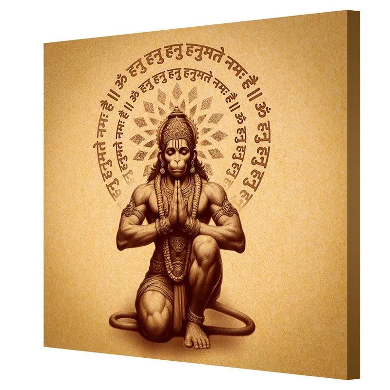 Jai Hanuman Poly Canvas Wall Painting media 5
