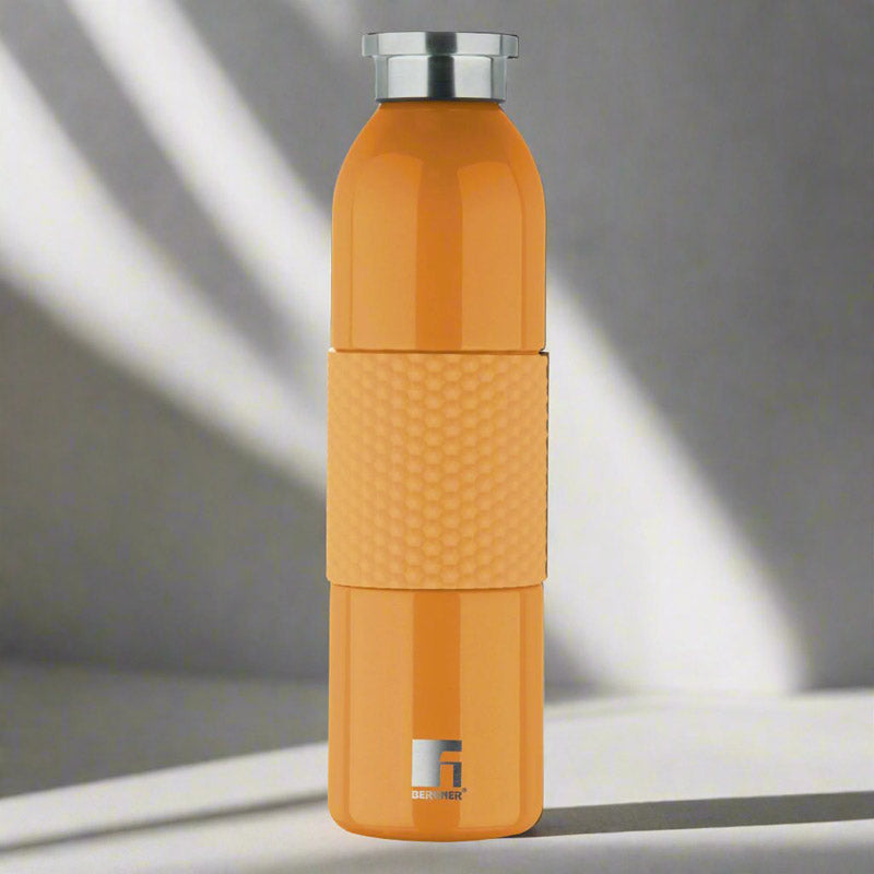 Bergner Walking Mid Grip Thermosteel Hot And Cold Flask (Orange) - 600 mL media 5