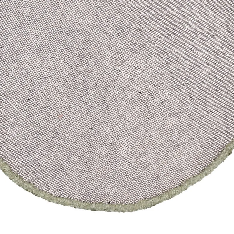 Smile Burst Wool Carpet - Olive media 4