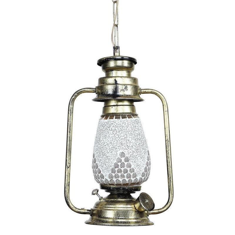 Haveli Style Glass Ceiling Lamp media 6