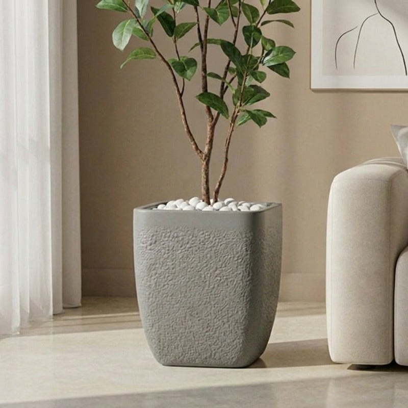 Dhara Floor Planter - Grey